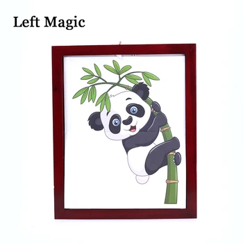 1pcs panda okvir Magic trick panda Iz Odbor čarobno rekvizitov, strokovnjak za čarovnik Faza Prevara iluzijo 83200