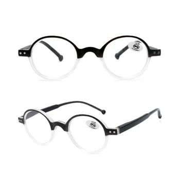 2Pcs Retro Krog Obravnavi Očala Ultralahkimi, Unisex Presbyopic Očala Računalnik Bralec Lupo +100 +150 +200 +250 +300 +350