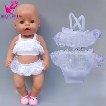 43 cm Baby Doll obleko Bikini za 18 Inch dekle lutka Plavanje obrabe