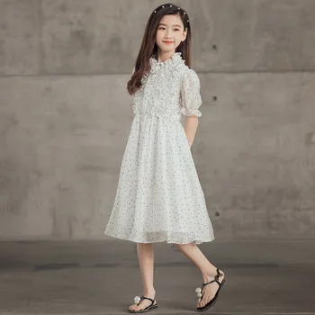 6to 16 Let, Midi Otroci Obleke za Dekleta 2021 Novo Teen Oblačila Otrok Princesa Obleko Stranka Poroka Moda Dve Plasti,#6124