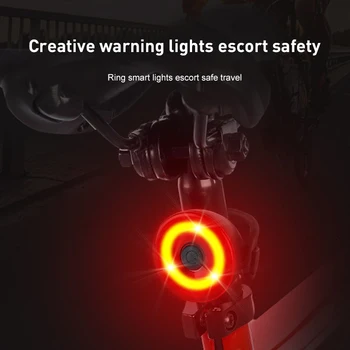 Kolo Zadnje Luči Izposoja Luč Bela Rdeča Varnost Opozorilo Lučka Rep Kolo Zadnje Luči IPX4 Nepremočljiva Kolesarjenje kolesarska Oprema