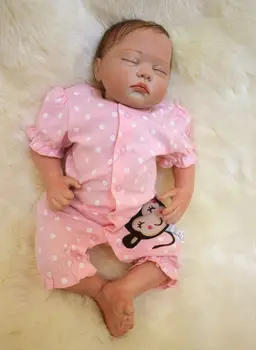 NPK 50 CM Silikonski Prerojeni Baby Doll Veren Malčka bebe Bonecas Rodi Otrok Lutka Brinquedos Prerojeni Igrače Za Otroke Darila