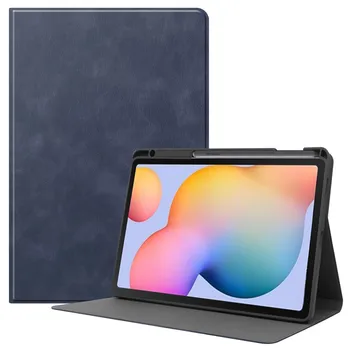 Pokrovček Za Samsung Galaxy Tab S6 Lite 10.4 2020 Primeru P610 P615 Tablet Stojalo Ultra-tanka Usnjena torbica z