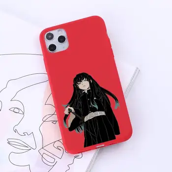 Tokitou Muichirou Demon Slayer Telefon Primeru Rdeče Candy Barve za iPhone 6 7 8 11 12 s mini pro X XS XR MAX Plus
