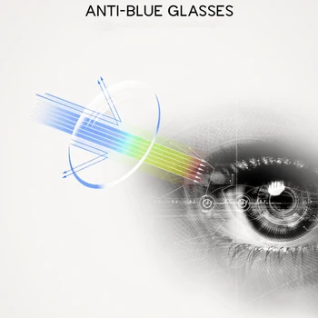 VCKA Kvadratnih Moških Branje Očala Anti-modra svetloba Kvadratnih Eyeglass TR90 Bralci Plastičnih Pomlad Highe Okvir +1.00 do +3.50