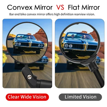WEST KOLESARJENJE Kolo Rearview Mirror 360 Vrtenja, Nastavljiv Več Namene Cestno Kolo MTB Krmilo Ogledala Kolesarske Opreme,