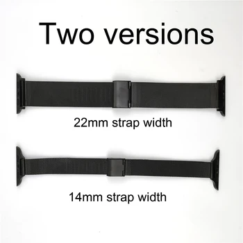 Za Apple Watch 6 Band 38 mm 40 mm, iz Nerjavnega Jekla Očesa Manšeta Tanek Trak za iWatch SE 6/5/4/3/2/1 42mm 44 Zapestnica Ženske