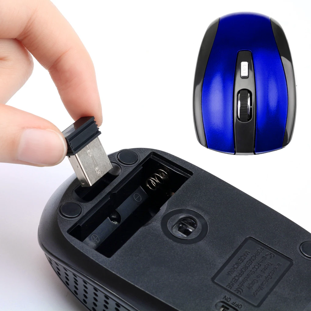 Gaming 2,4 GHz Wireless Mouse USB Sprejemnik Pro Gamer Za Prenosni RAČUNALNIK Namizni Računalnik 6 Gumbi, Optična Miška Miši 1